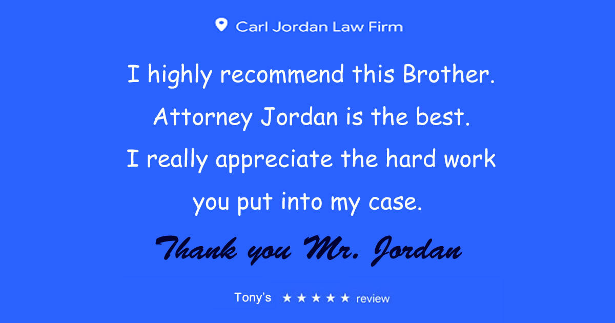 Carl Jordan gets three NOT GUILTY verdicts for his client.